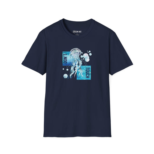 Jellyfish Graphic Unisex T-Shirt with 'Don't Touch' Quote