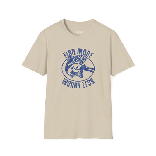 Fish More Worry Less T-Shirt